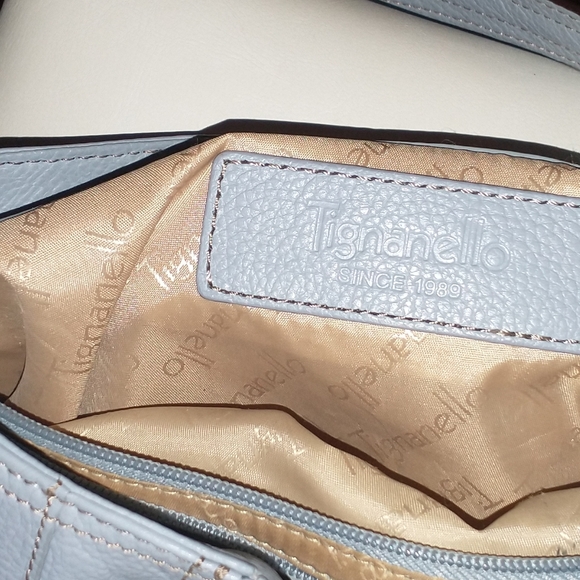 EUC | Light Blue Tignanello Magnetic Closure Handbag - Picture 8 of 10